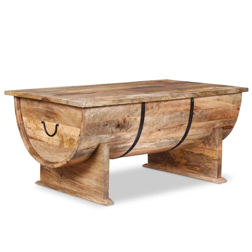 Petromila vidaXL Konferenčný stolík z masívneho mangovníkového dreva, 88x50x40cm